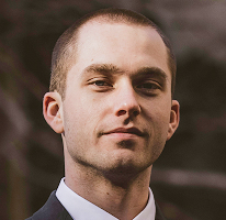 Portrætfoto af Thomas Whitfield, analytiker inden for handel og kryptmarkedet